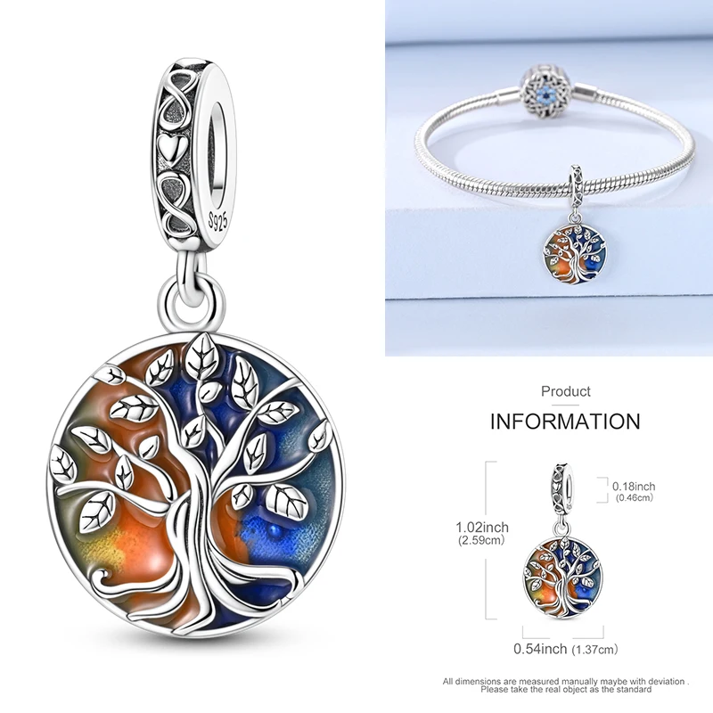 Blaue Serie 2026 Heiße 925 Sterling Silber Charms Flugzeug Traumfänger Teufelsaugen Passend für Armband DIY Schmuck Original Damen Geschenke – Detail 8