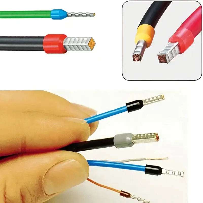 400 قطعة محطات تجعيد محاصر محطات أنبوب كهربائي دعوى VE أنبوبي كتلة نهاية الحبل موصلات سلك كابل موصل