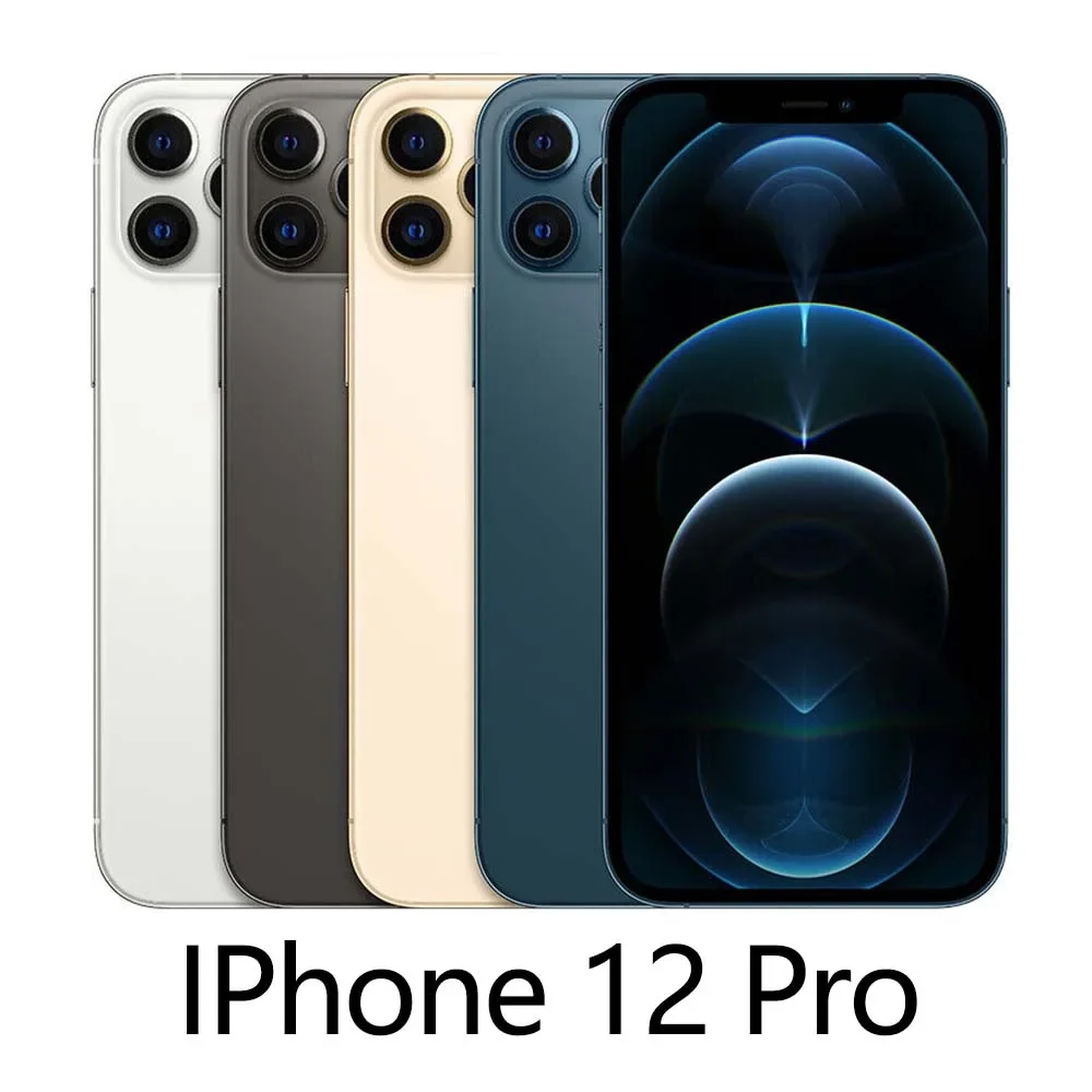 Apple iPhone 12 Pro Max 5G IOS A14 โทรศัพท์มือถือFace ID NFC Triple 12MP Bionic Hexa Core 128/256/512GB 6.7 ''IPhone 12 Pro Max