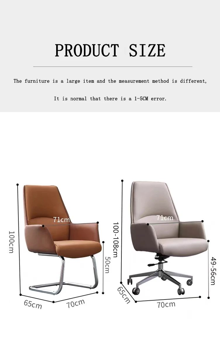 Luxury Ergonomic Comfortable Adjustable Manager Office Chair Leather Fabric Office Chair for Office