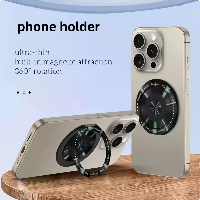 

1pcs ultra-thin 360 degree rotating phone holder adhesive lazy universal magnetic back sticker multifunctional special