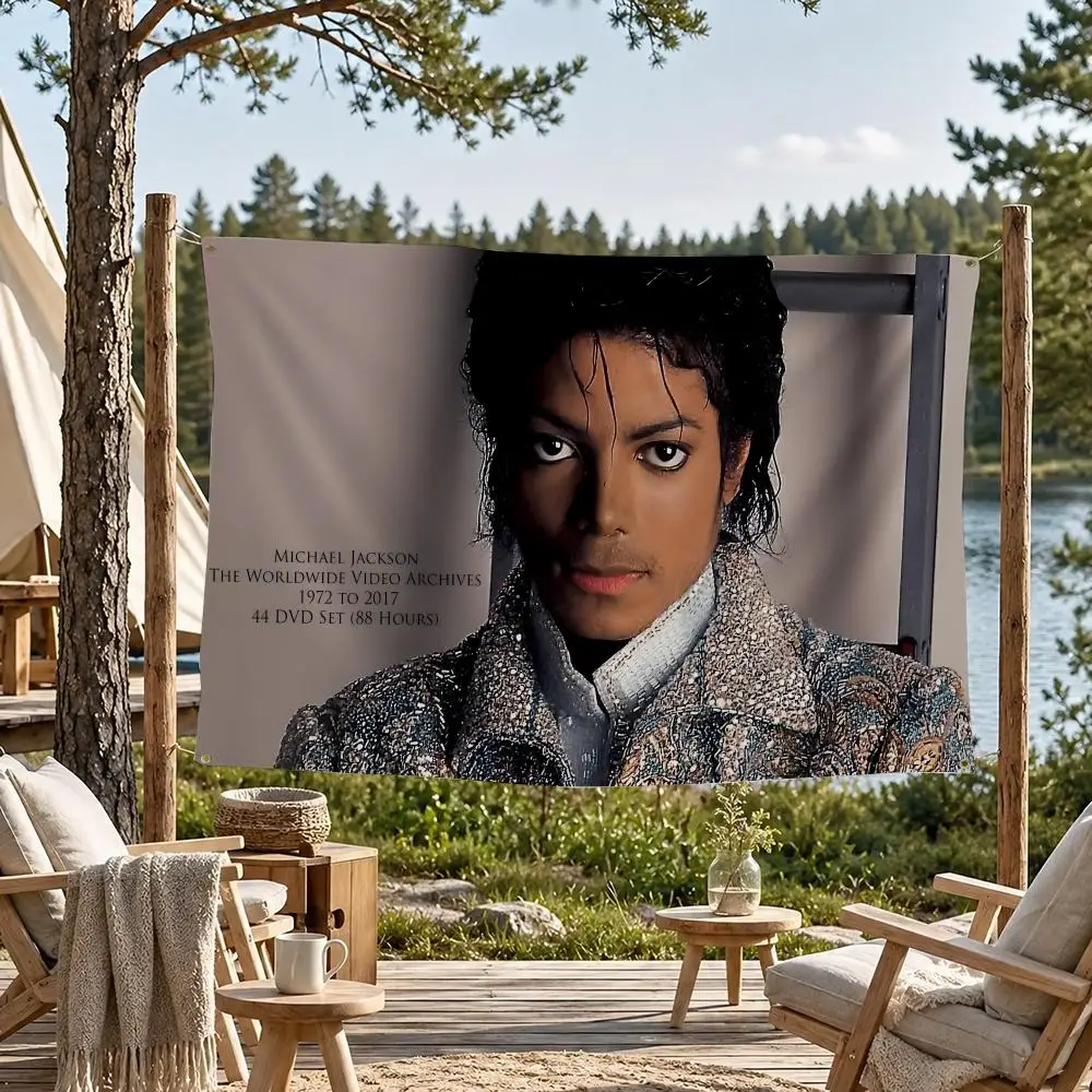M-Michael Jackson Flags flag For Room Dorm Camping Picnic Art
