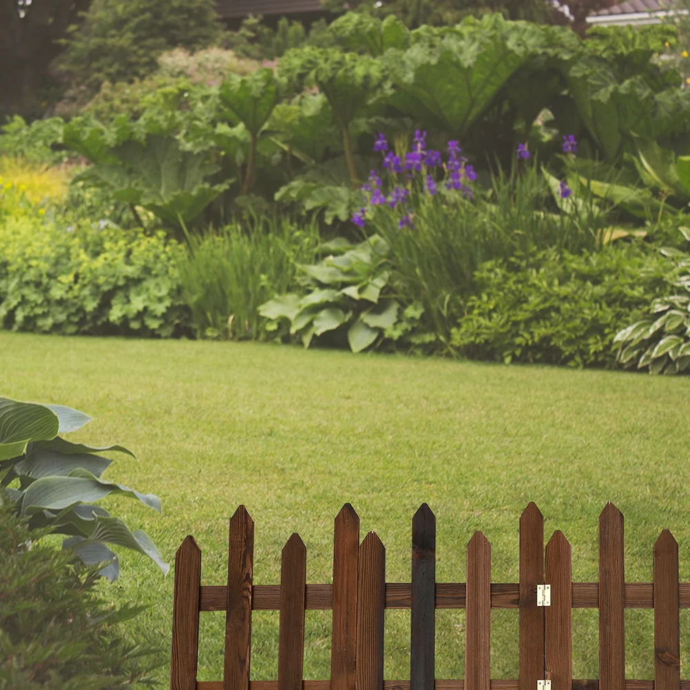 

Garden Wooden Fence Outdoor Patio Fencing Easy Assembly Disassembly Beautiful Appearance Pastoral Atmosphere Foldable Fence