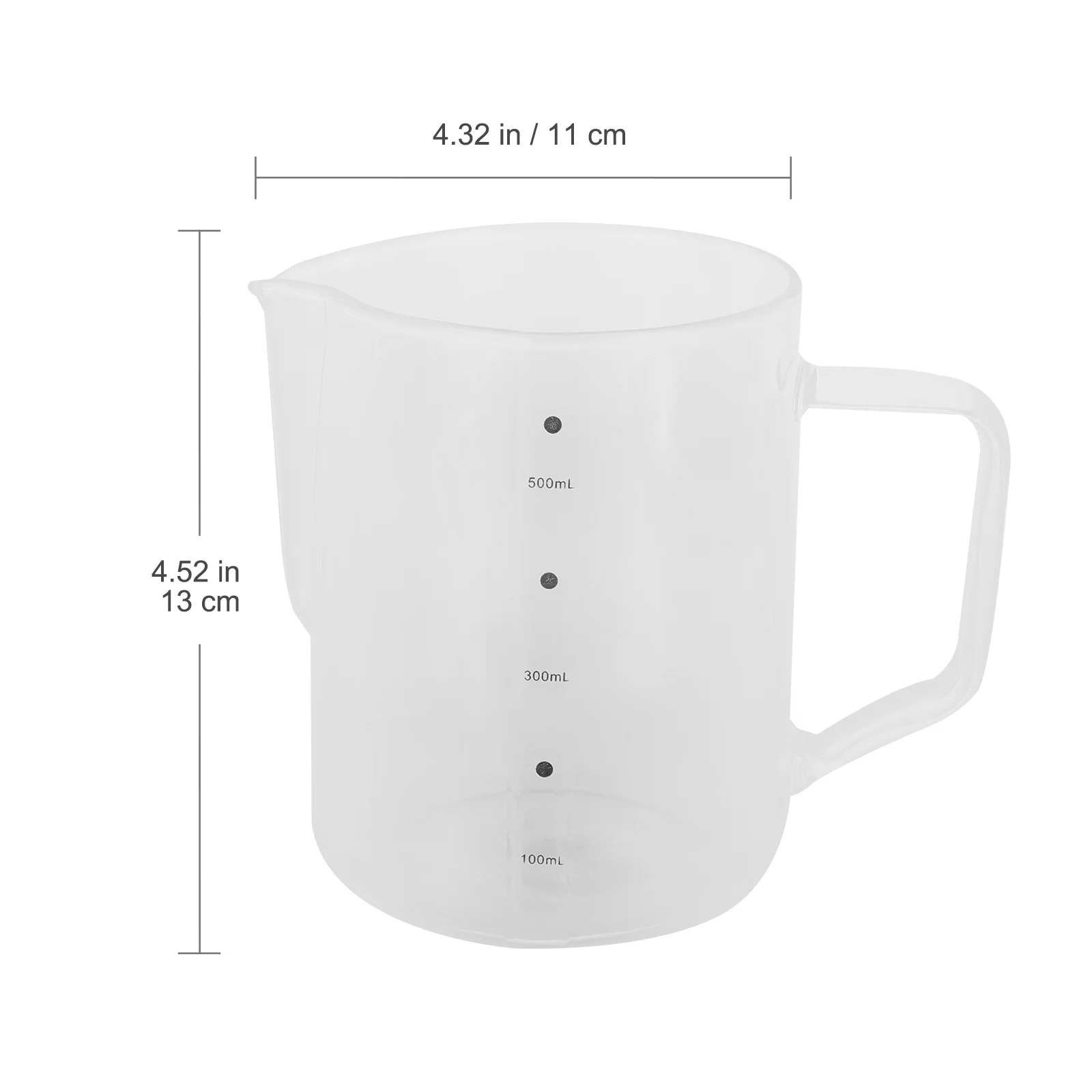 

1Pcs Transparent Glass Kettle Heat Resistant Coffee Pot Milk Jug Teapot Home Supplies Portable Multi-Purpose