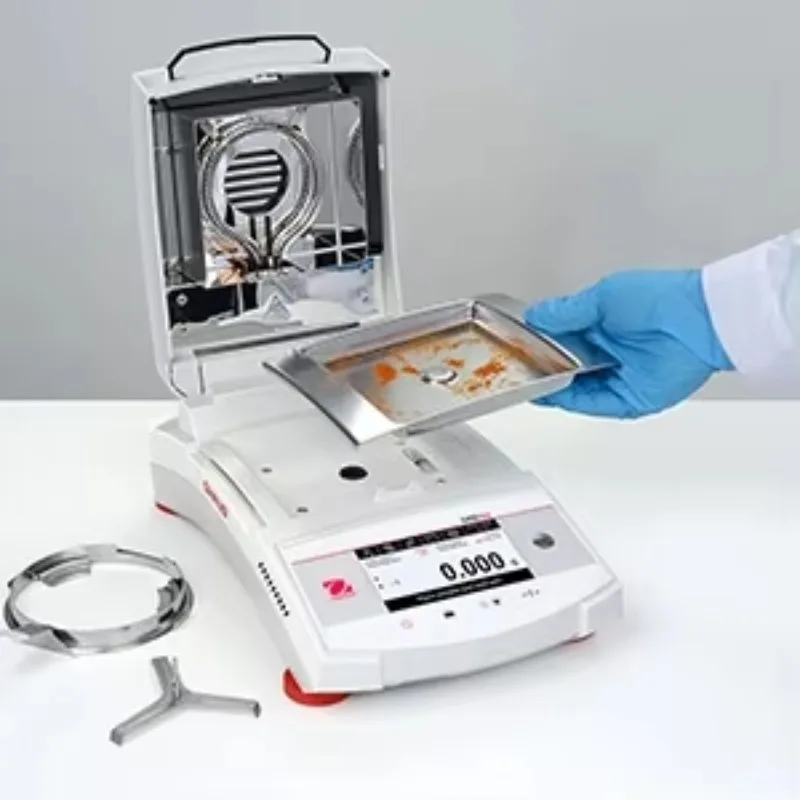 MB92 Moisture Analyzer 90g 0.01% Carbon Fiber Moisture Balance with Touchscreen USB RS232