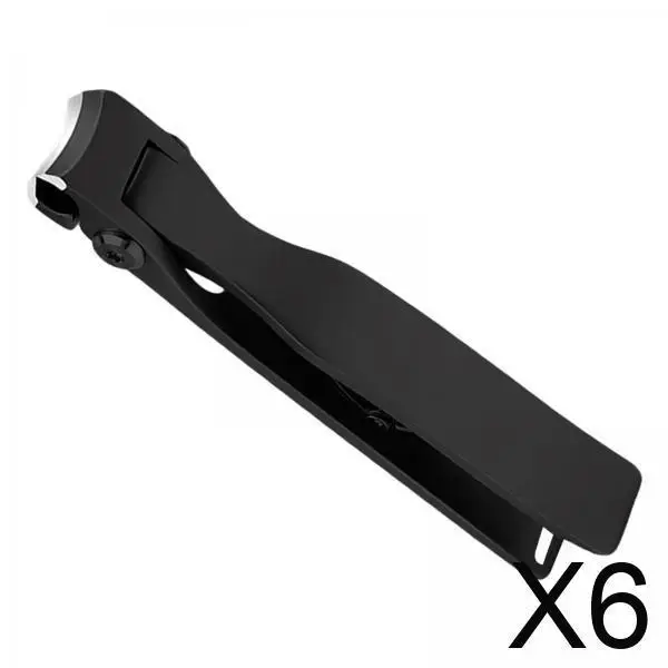 

6xNail Clippers Premium Toenail Clippers Fingernail for Thick Toenails Black