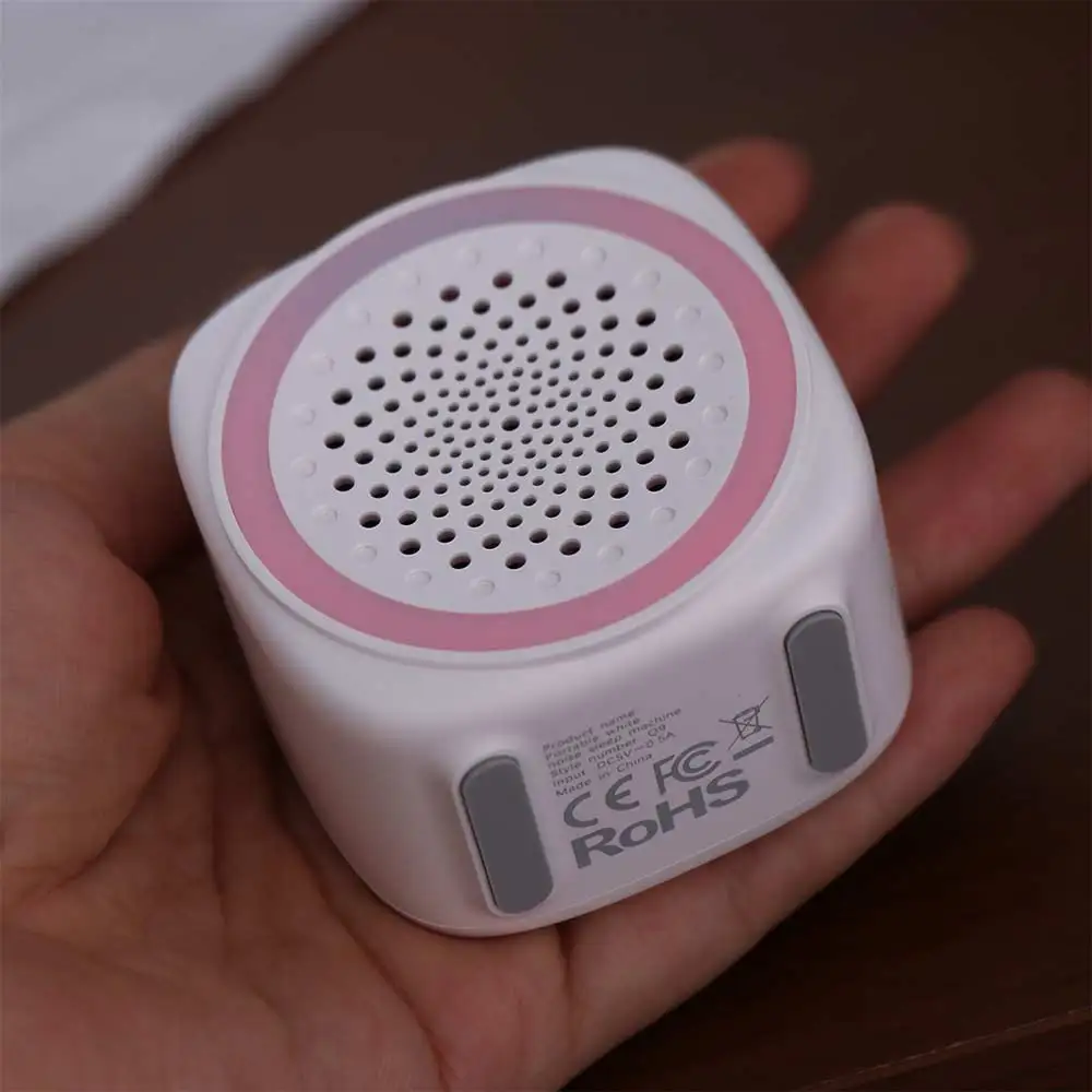 

with RGB Lighting Baby White Noise Machine 26 Types Soothing Music White Sleep Sound Player Night Light Auto Shutoff with Timer