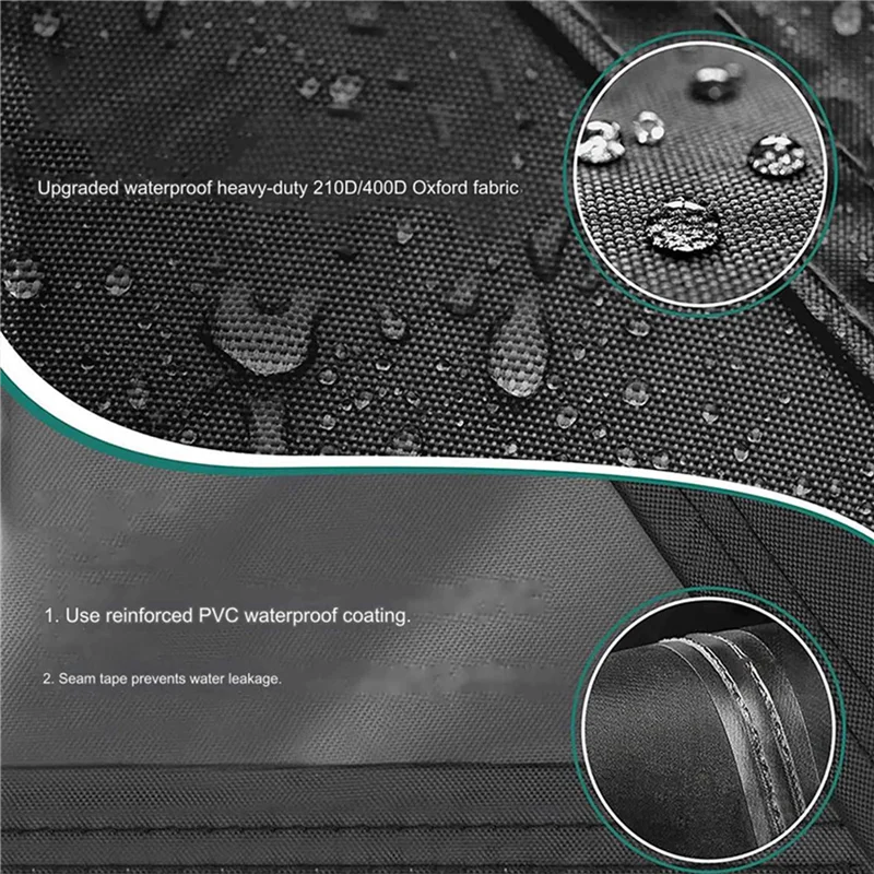 

A98E-2X чехол для набора мебели для патио, водонепроницаемые, сверхмощные чехлы для мебели для секционного дивана, плетеный стол из ротанга XXL