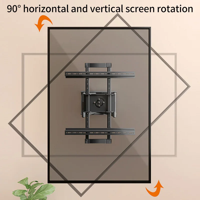 HILLPORT Articulating Full Motion TV Wall Mount Bracket Tilt Swivel Arm TV Stand Support Size 55\'\'-90\