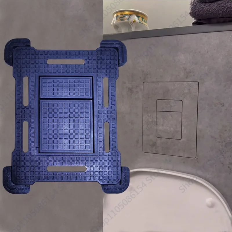 Hidden pneumatic water tank panel changed to tile embedded tile integrated hidden water tank panel