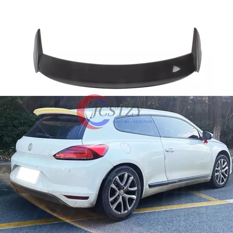 

For VW Scirocco 2015-2019 Hatchback Rear Roof Spoiler Cap Rear Trunk Roof Lip Wing Car Lip Covers ABS Bodykits Tuning