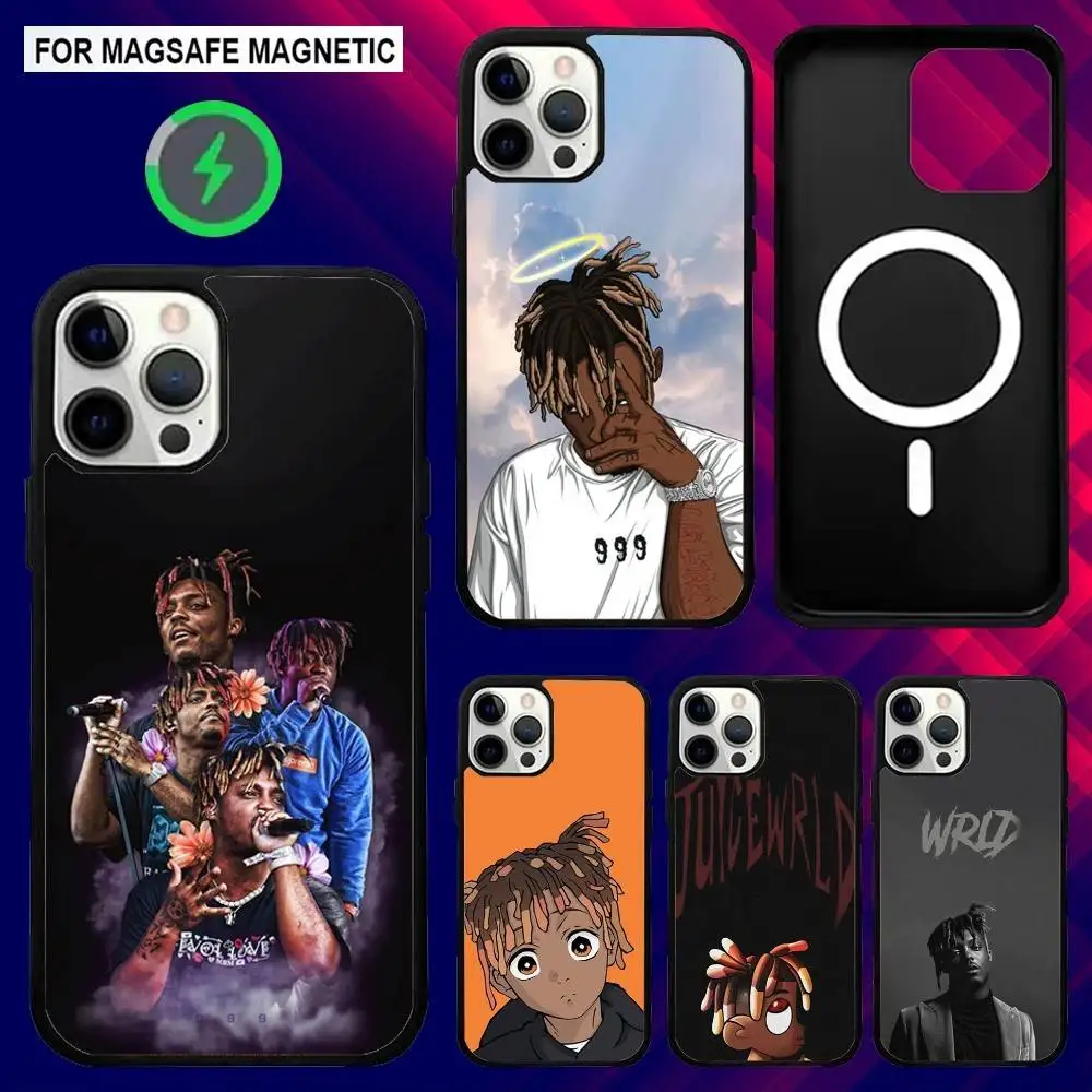 

Rapper 999 J-Juice W-WRLD Phone Case For iPhone 16e,16,15,14,13,12,11,Plus,Pro,Max,Mini Magsafe Magnetic Wireless Charging