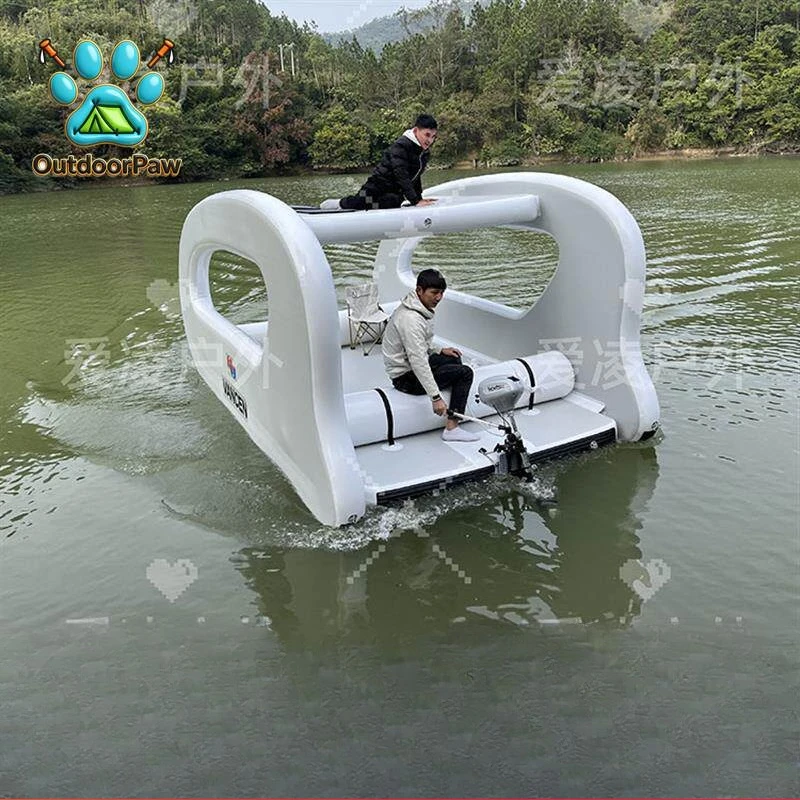 American direct supply yacht houseboat outdoor water inflatable yacht solar perpetual motion yacht sea vacation