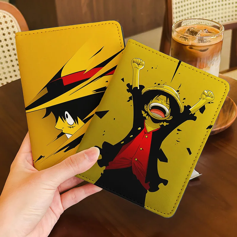 قطعة واحدة لوفي حامل جواز السفر الكرتون بولي Leather الجلود محفظة جواز السفر موضة إكسسوارات السفر بطاقات الأعمال محفظة حمل الهدايا