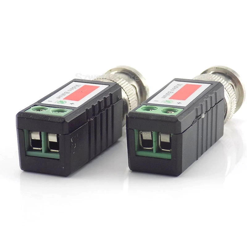 1 paar CCTV video balun Twisted Passieve Transceiver BNC Mannelijke COAX CAT5 Camera UTP Kabel Coaxiale Adapter voor Analoge Cam E4