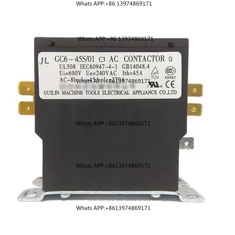 Single-Phase Air Conditioner Ac Contact Cooler Gc6-45S/01 C3 220V 1P 1No Dedicated for Air Conditioners