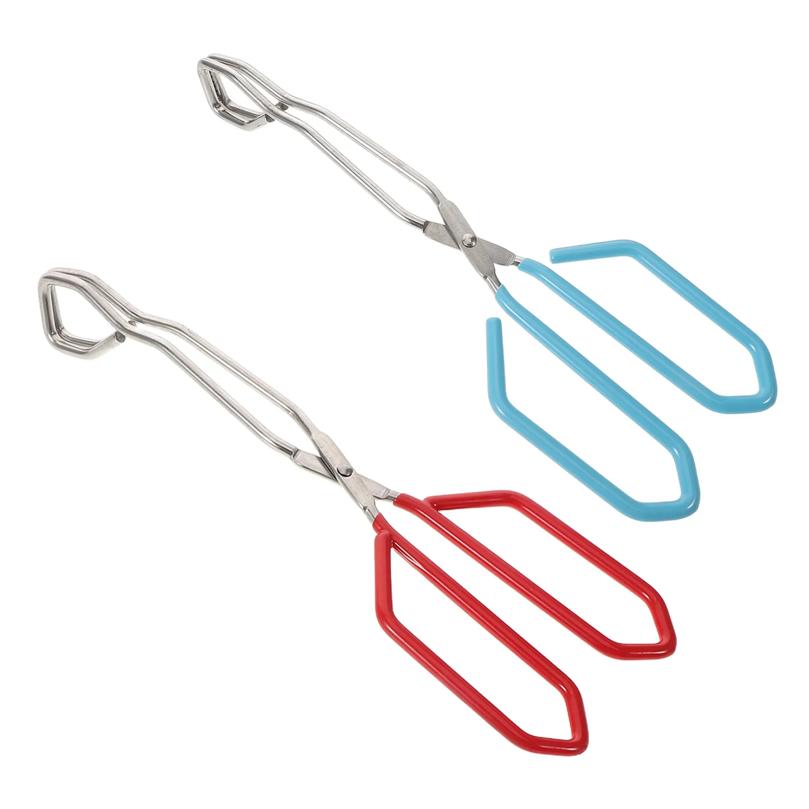 2Pcs Elderly Bathroom Tongs Stainless Steel Toilet Paper Assist Wand Self Wipe Tool for Disabled Pregnant Users Toileting Aid