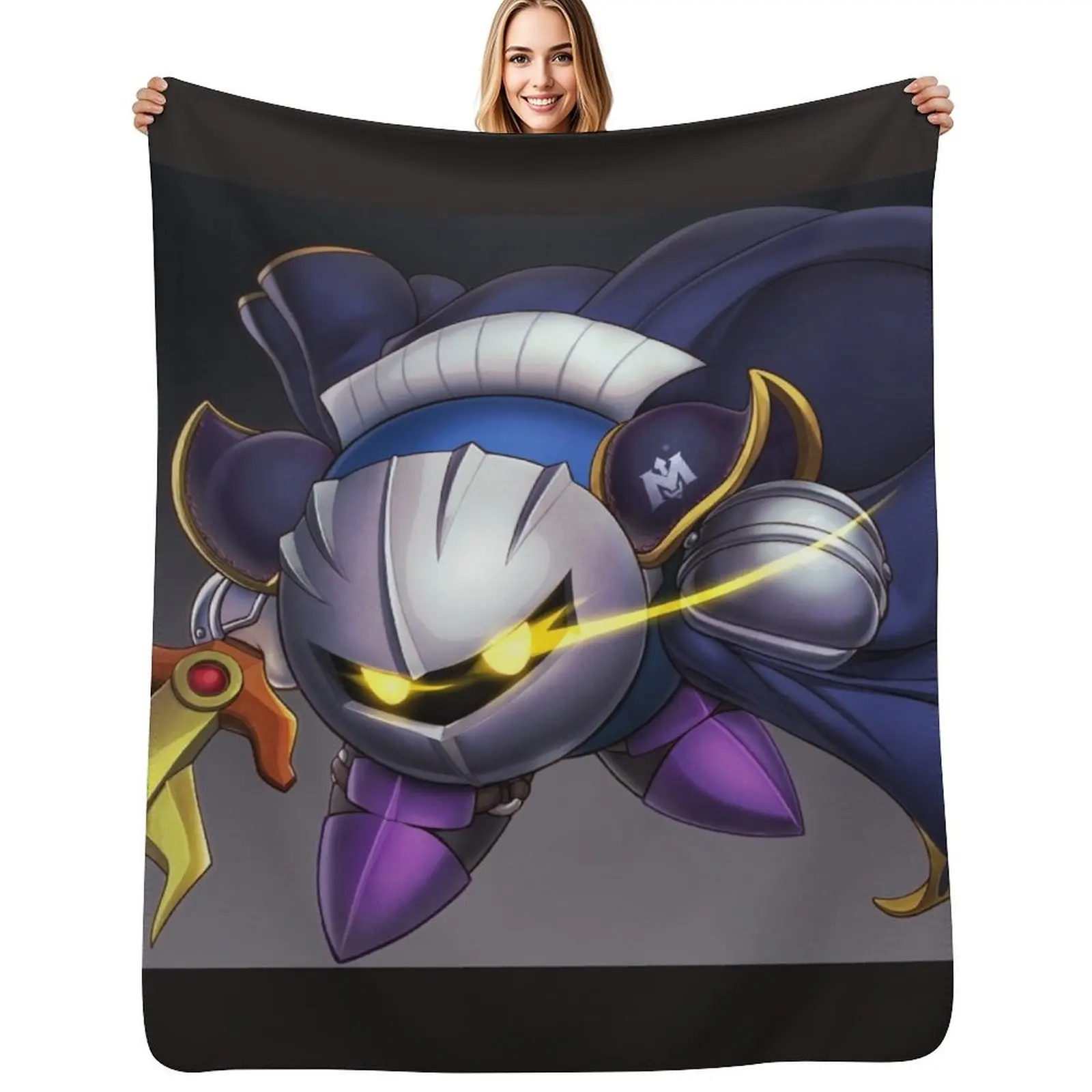 

Meta Knight (avatar) Throw Blanket Faux Fur Soft Warm Blanket for Bed