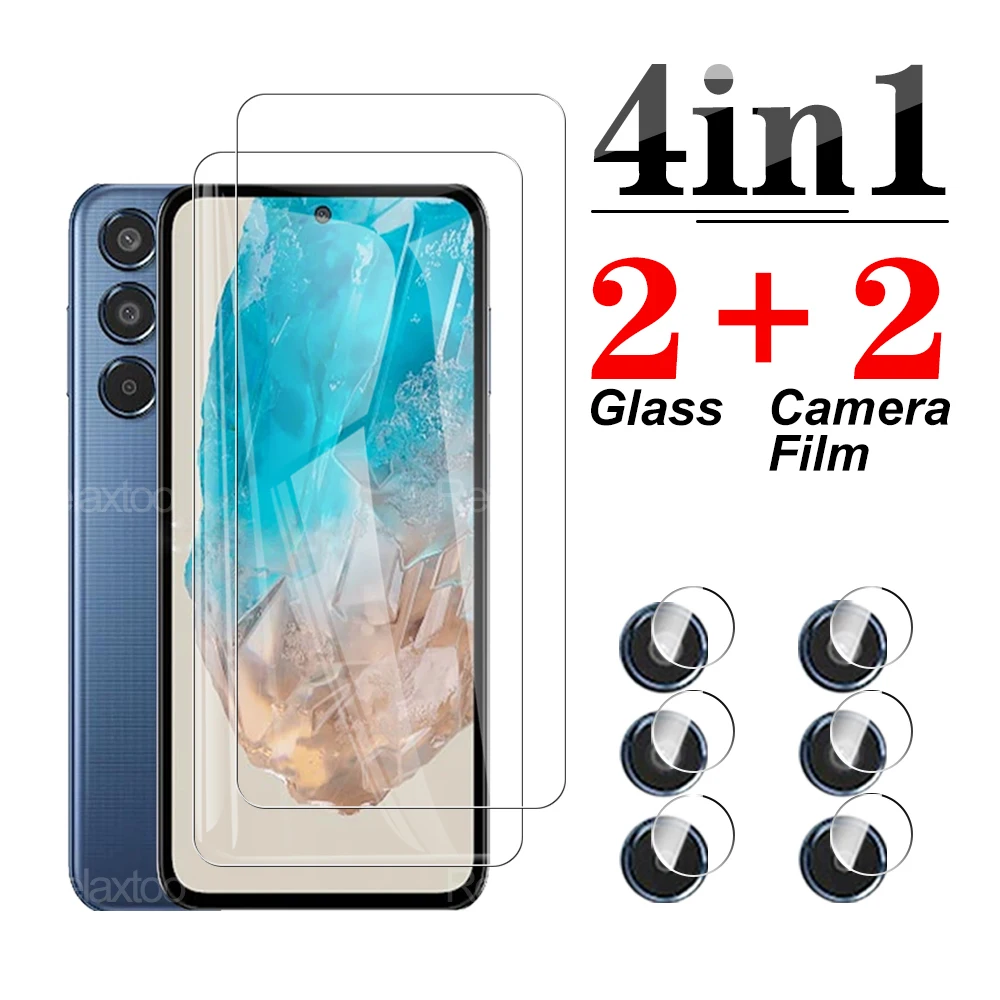 4in1 Tempered Glass lens film Samsun SamsungM35 For Samsung Galaxy M35 For Samsung M35 M 35 35M 6.6