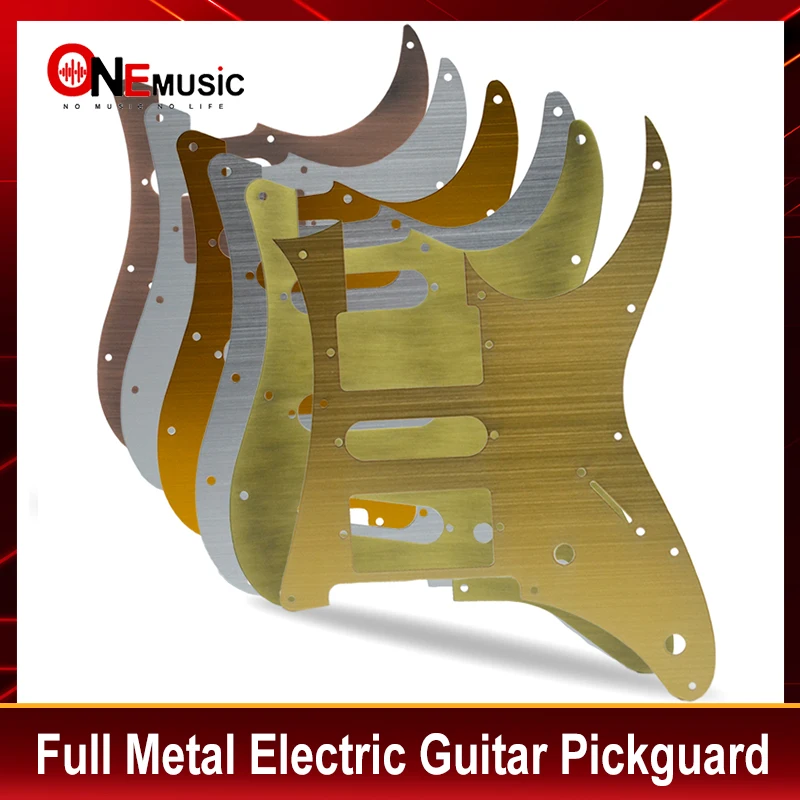 Full Metal Electric Guitar Pickguard SSS/HH Guitar Pickguard Anti-Scratch Plate for ST/IB Electric Guitar Multi Colour