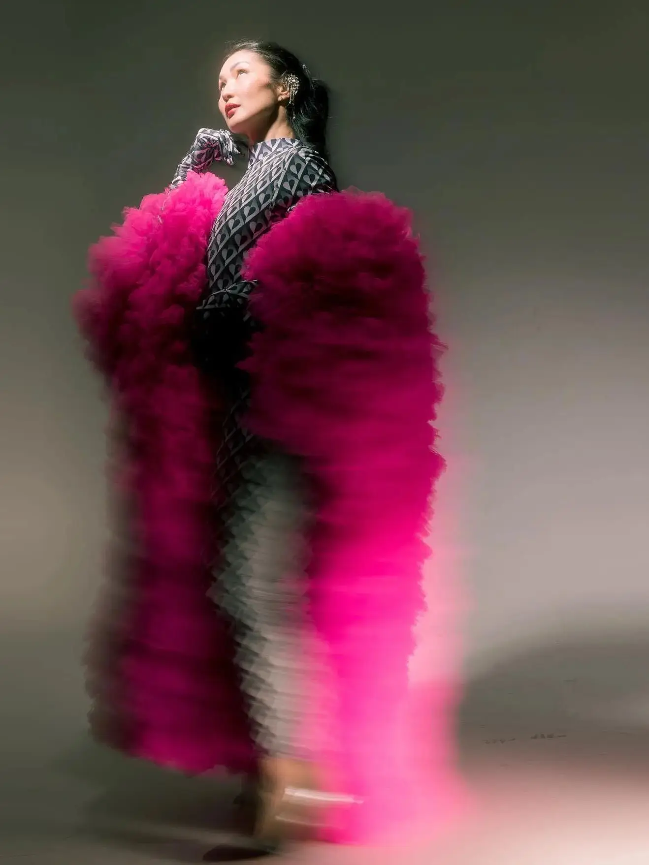 Klassiek lichtroze gewaad met zakken Extra gezwollen taft avondvrouwen rokken Vrouwelijke bruiloft rok Eenvoudige casual maxirok