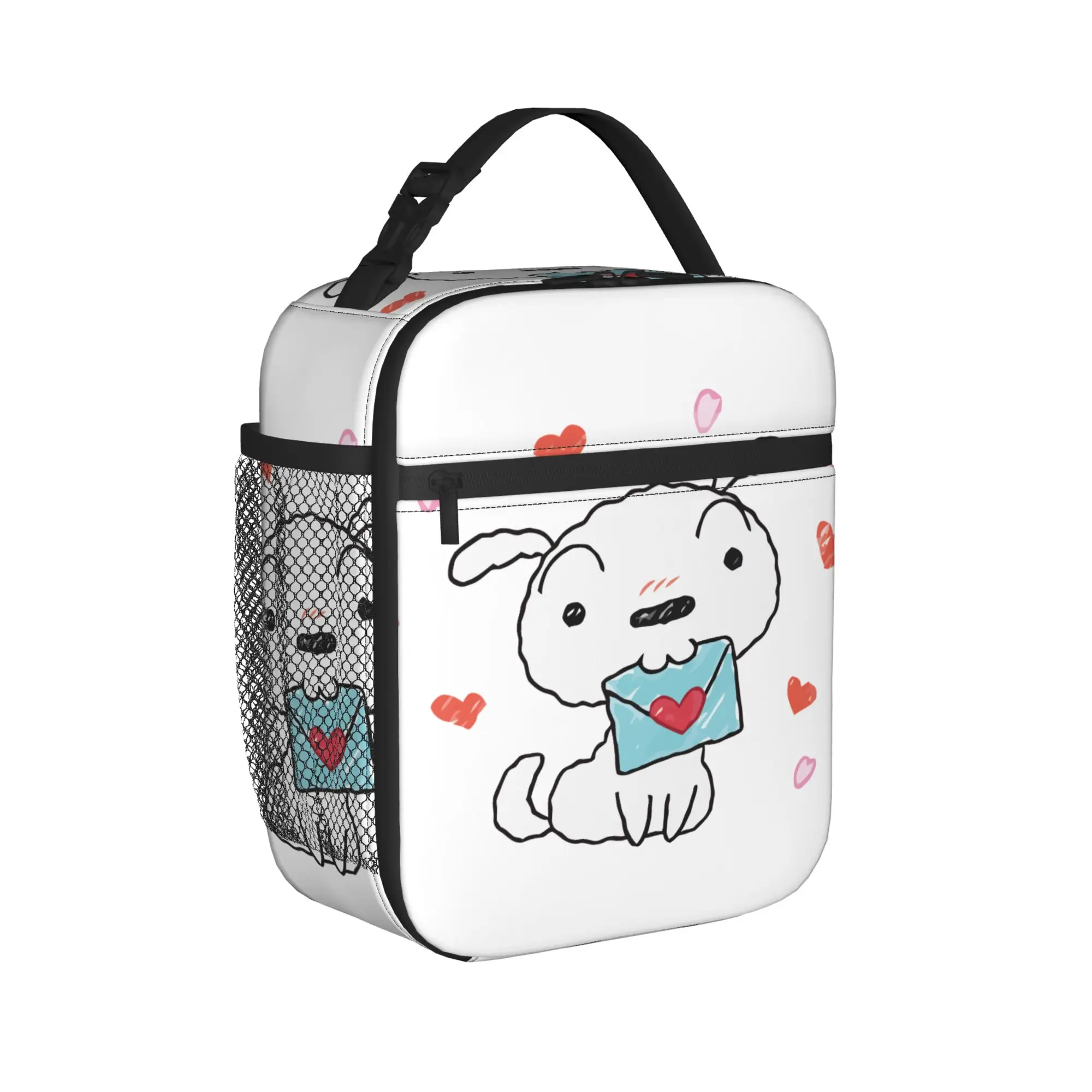 Shiro Dog Crayons Shin-Chans Thermal Insulated Lunch Bags for Work  Portable Food Bag Cooler Thermal Lunch Box
