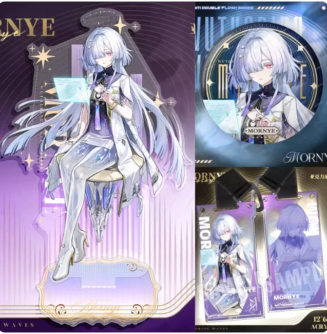 

Японская аниме-фигурка Wuthering Waves Cartethyia Mornye из акрила, модель-подставка, коллекционная, для косплея, декор для рабочего стола, подарки