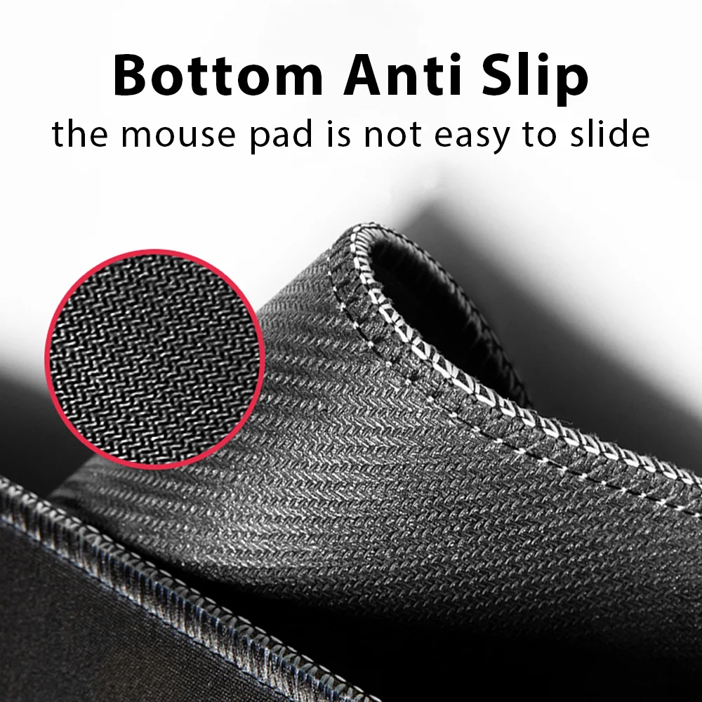 Anti-Slip Borracha Gaming Mouse Pad, Mesa de Escritório, Borda Costurada, Mat Protector, Computador, Laptop, Gamer, Desktop, XXL, Tamanho Grande