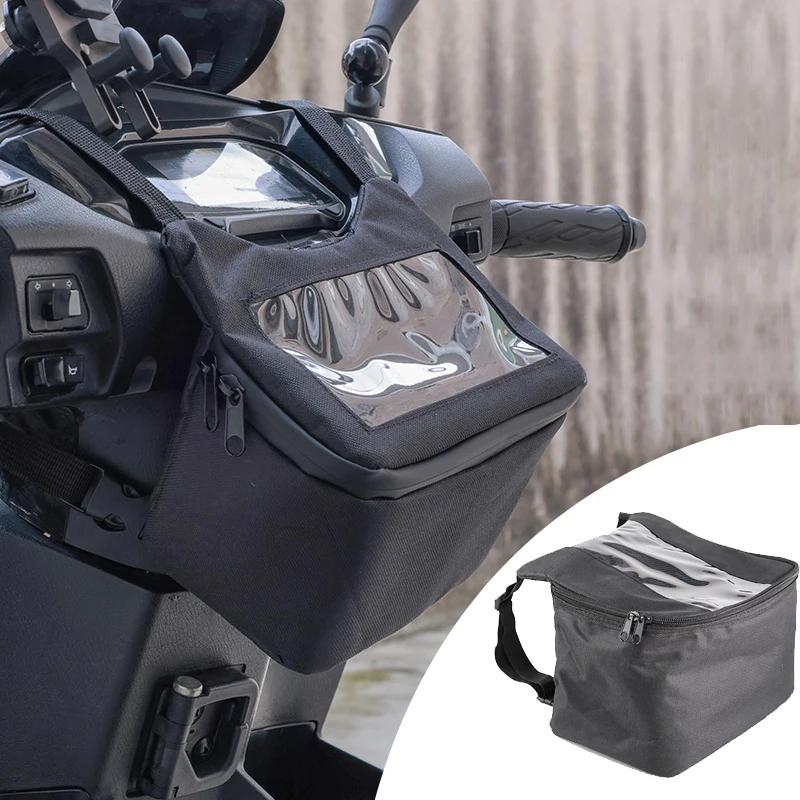 

Universal Motorcycle Front Bag Visual Touch Screen Navigation Phone Holder Motorbike Hanging Storage Bag Cycling Accessories