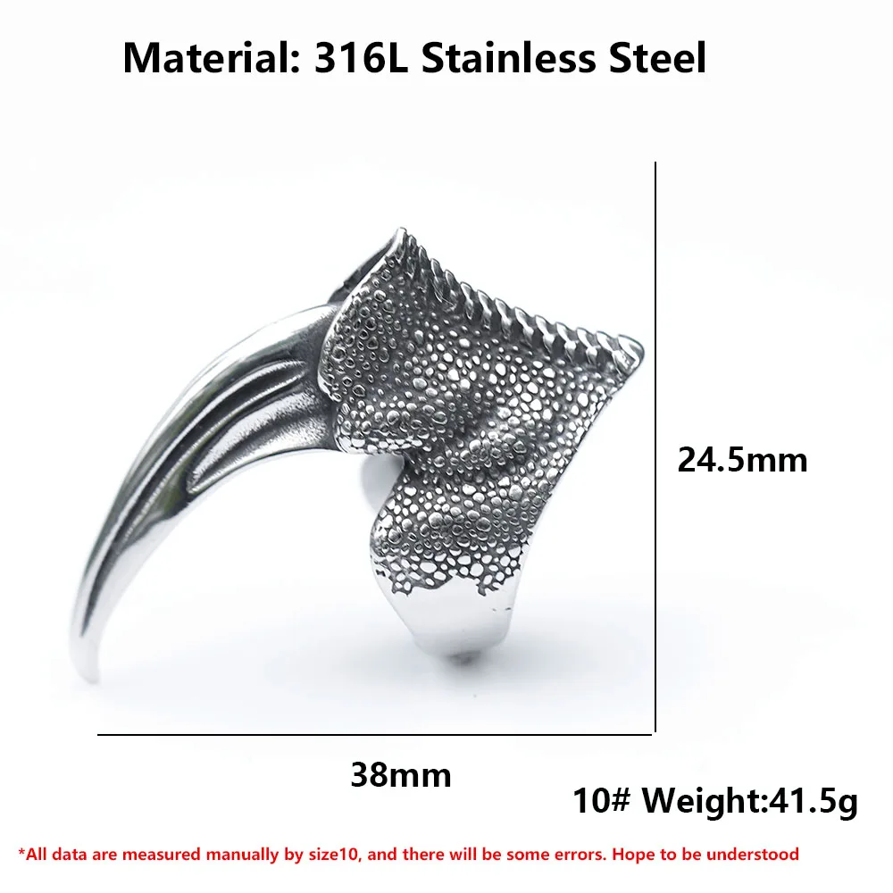 NEW Men\'s 316L stainless-steel rings unique hiphop cross Skull Ring intage Punk Fashion Jewelry Gifts free shipping