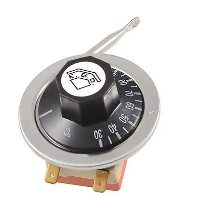 

Temperature Control Thermostat 125V/250VAC 16A 30-110C w 31.5" Capillary