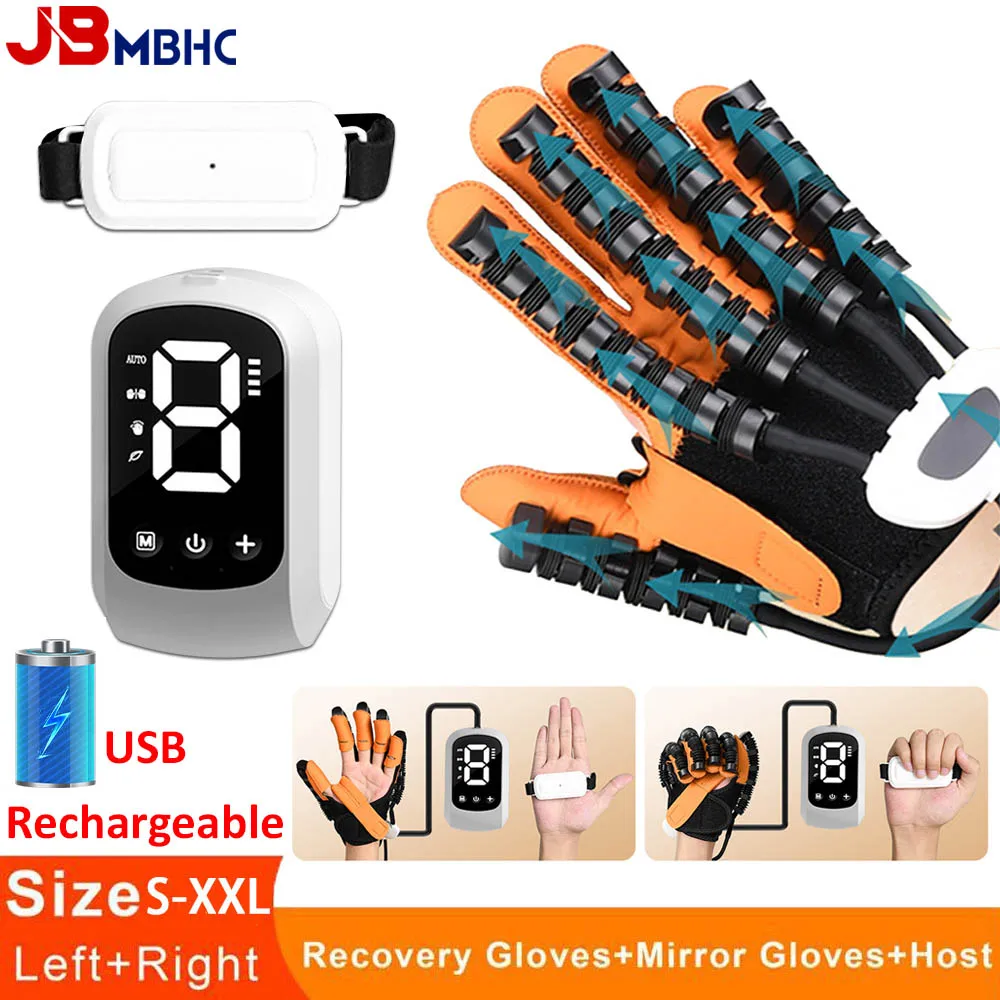 

Left Right Hand Finger Function Trainer Rehabilitation Robot Gloves for Stroke Recovery Hemiplegia Hand Function Workout Device
