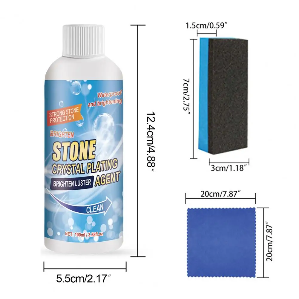 Stone Surface Cleaner Stone Plating Agent Stain-resistant Stone Cleaner Waterproof Ph-balanced Detergent for Oil-resistant