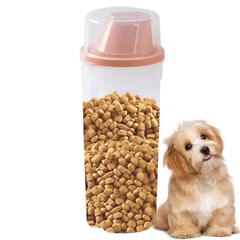 

Pet Food Storage Container 2x Multifunctional Dog Treat Dispenser With Pour Spout 1500ml Pet Supplies Storage Bins For Domestic