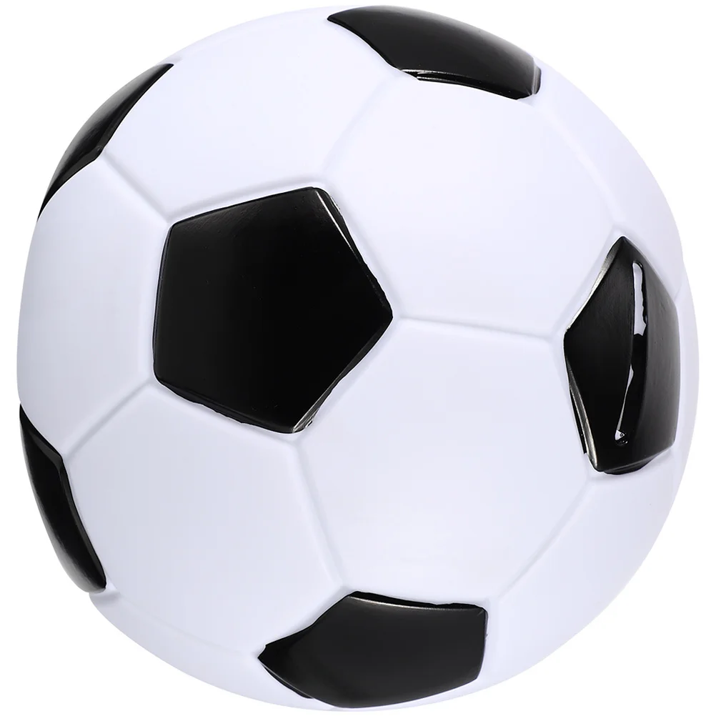 กระปุกออมสินไวนิลรูปทรงฟุตบอล ทนทาน ไม่แตกหัก ของขวัญสำหรับเด็ก ตกแต่งโต๊ะทำงาน ของขวัญวันเกิด