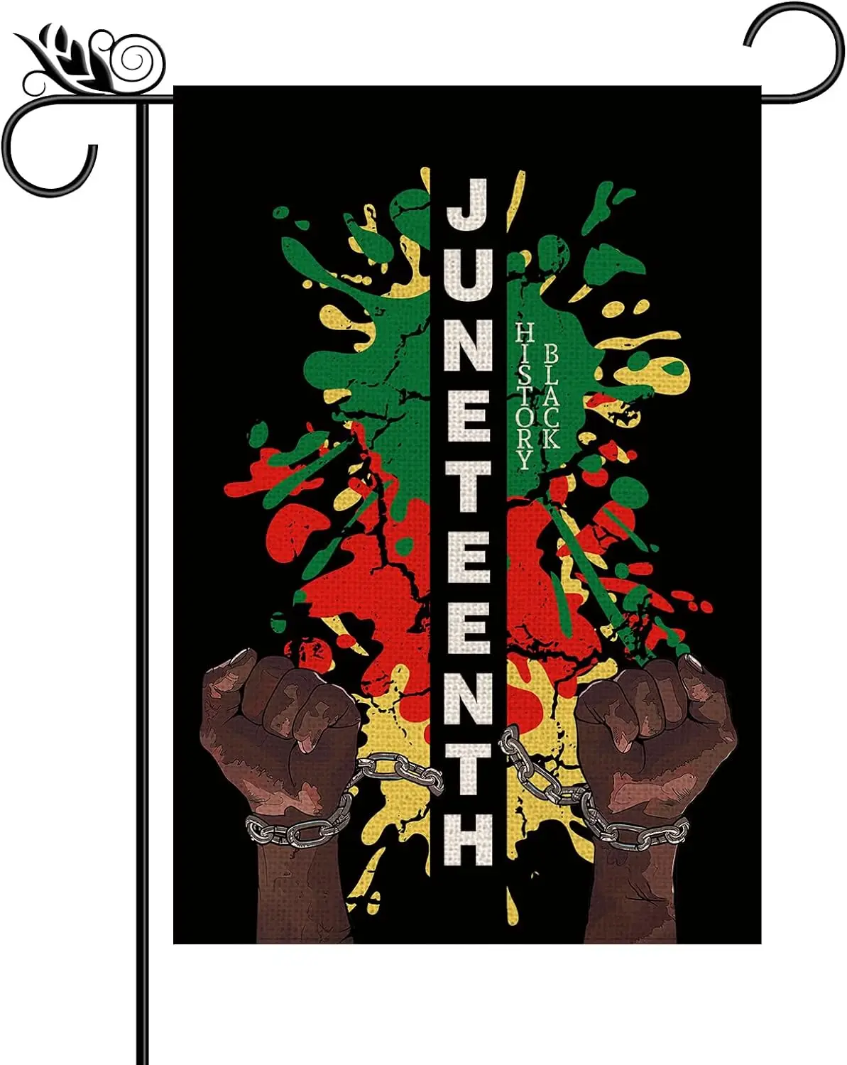 Juneteenth Garden Flag African American Black Freedom Day Celebration June 19th African American Emancipation Independence Day I