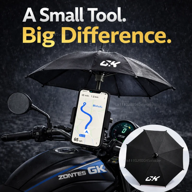 

Держатель для телефона и зонта для мотоцикла Zontes GK: водонепроницаемый, солнцезащитный, антибликовый, дождезащитный, крепление на руль для GPS