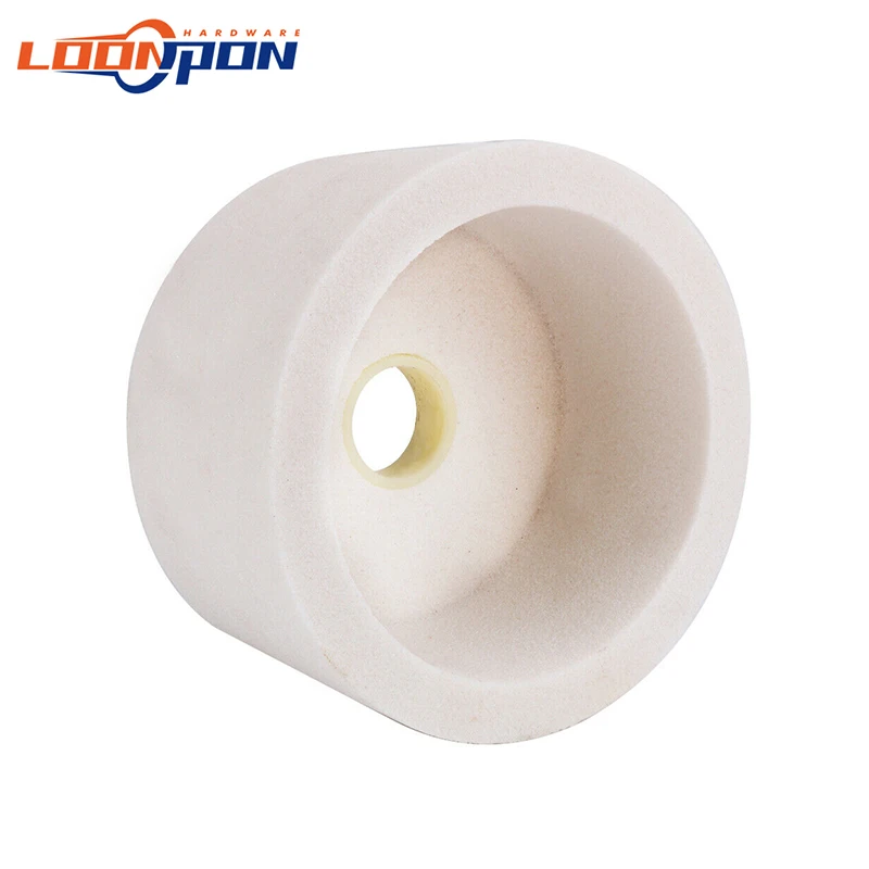 Ceramic Grinding Wheel Cup Type 60# Ceramic Marble 200x100x32mm 1Pc for Polishing and Grinding Metal