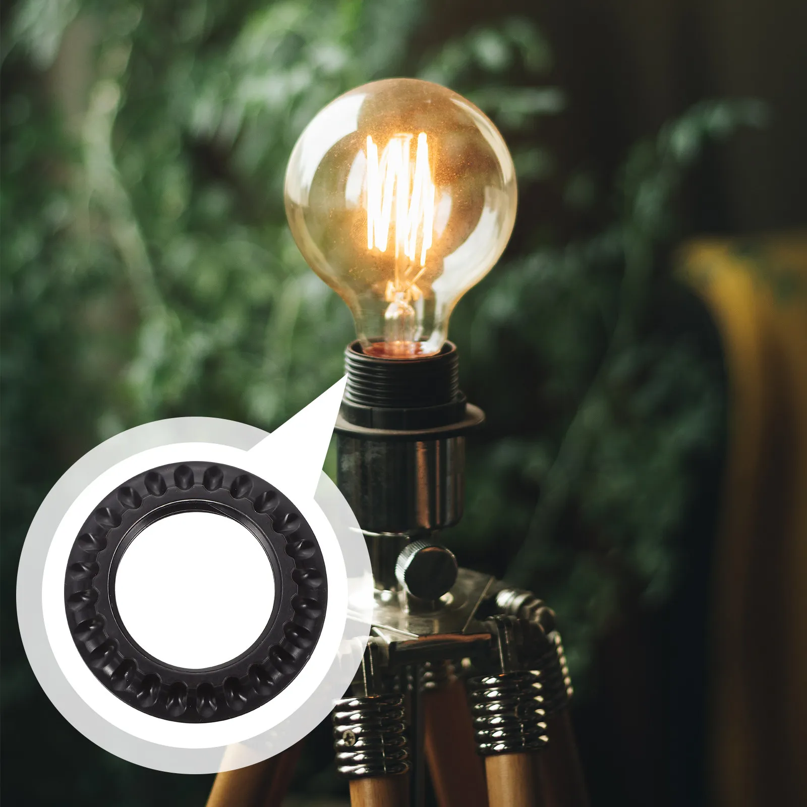 

10 шт. кольцевых фиксаторов для ламп E26, надежные пластиковые соединители для светильников, простой дизайн для сборки светильников своими руками, детали для освещения