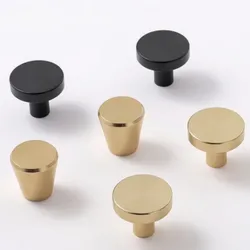 Simple Cute Furniture Handles  Aluminium Drawer Knob Round Cabinet Handle Kitchen Cabinet Pulls Furniture Hardware