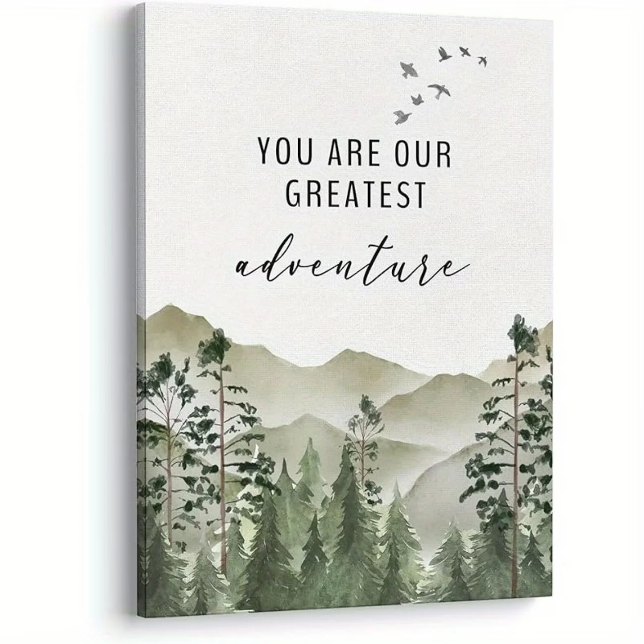 Inspirational Framed Canvas Wall Art Adventure Decor