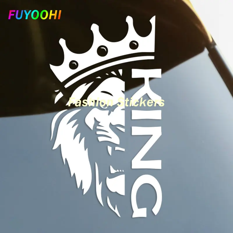 

FUYOOHI Stickers Lion with a Crown King Vinyl Decal Car Sticker Waterproof Auto Decors on Car Body Bumper Rear Window Laptop