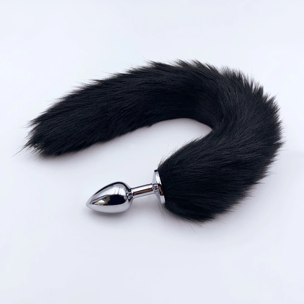 1pcs, BDSM Four size dog tail anal plug, animal tail butt plug, role-playing sex games, men and women sex toys - view 5