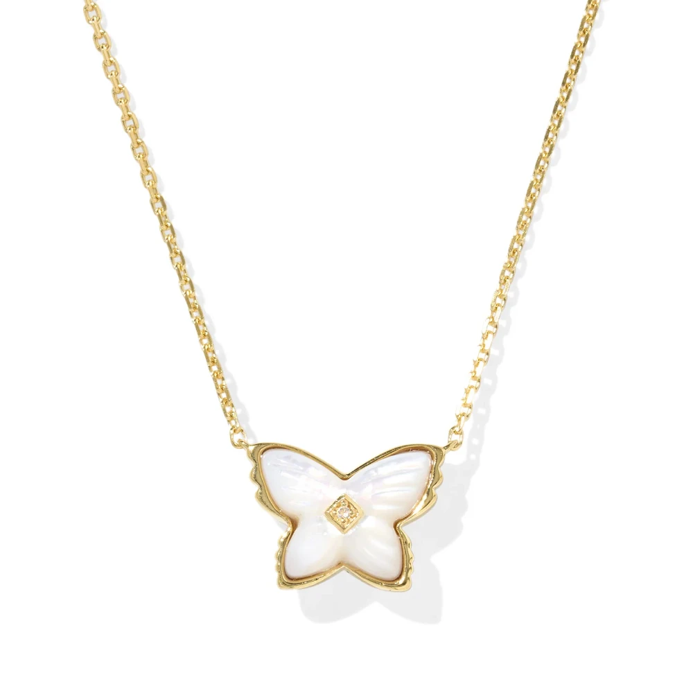 

YEEVAA Butterfly Stone Short Pendant Necklace, Fashion Jewelry, Unique Gifts