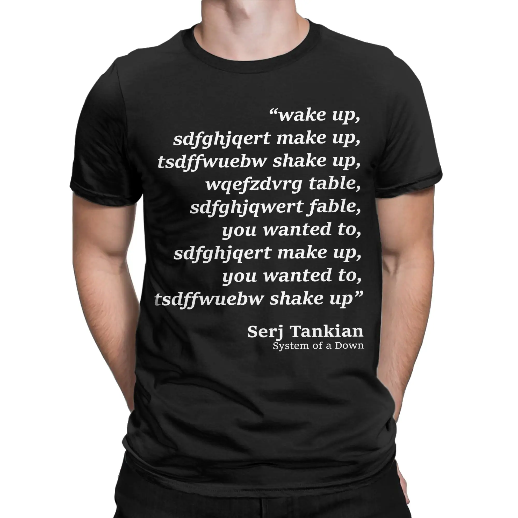 Men wake up System of a Down Chop Suey parody T Shirt  100% Cotton Clothes Fashion Short Sleeve O Neck Tee Shirt 6XL T-Shirts