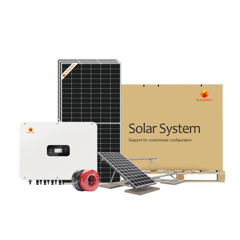 Three-phase complete solar system 50Kw 100Kw 200Kw 300Kw commercial off-grid solar energy storage system