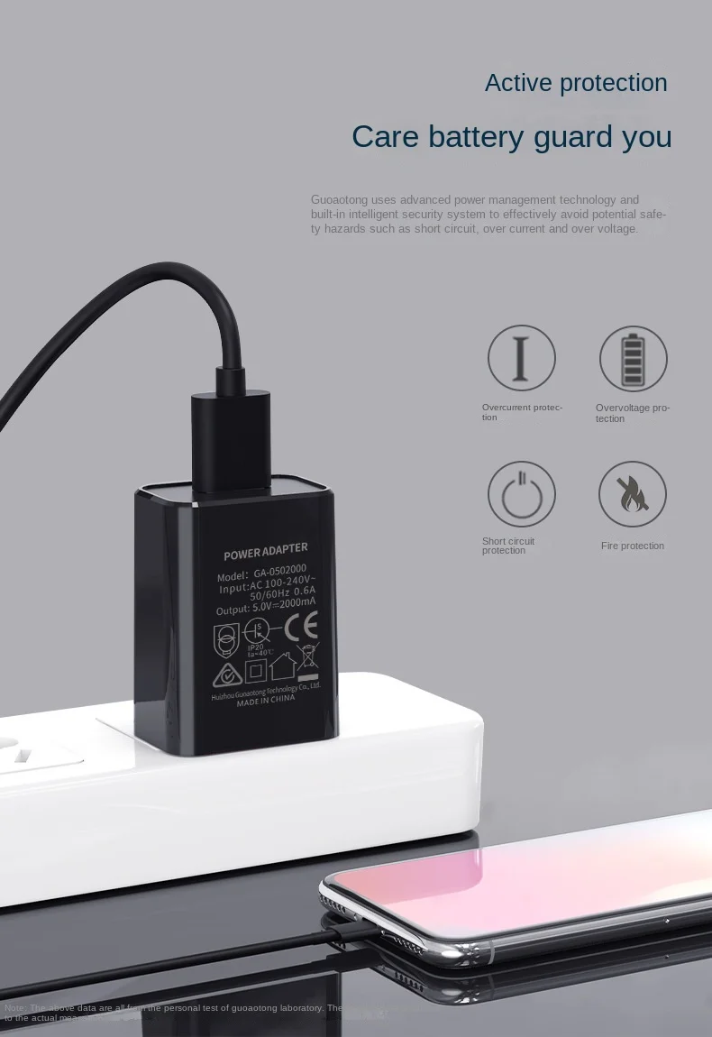 Australian Adapter 5V 1A 2A Fast Charging SAA Plug Mini USB Travel Wall Charger SAA Certified for Xiaomi Huawei Phone Charge