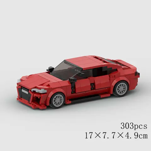 MOC Bil Hastighet RX7 AE86 Chiron R8 Kreativ Racing Fordonsmodell Byggsten Super Race Tegelsten Stad Rally Sport Leksak Teknisk 10 best sales Audi R8 Lego - №9