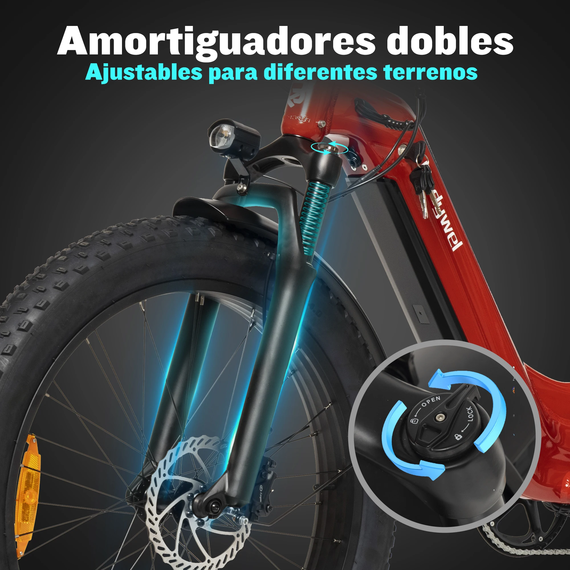 Bicicleta eléctrica Bodywel D9/D6 para adultos, con neumáticos anchos de 26 pulgadas, batería extraíble de 48 V y 15 Ah, motor BAFANG, autonomía de hasta 80 km, frenos de disco hidráulicos, disponible en stock en la UE.