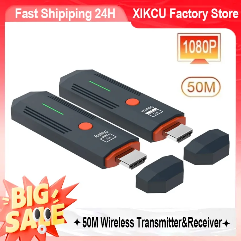 

XIKCU 5,8G 1080P беспроводной HDMI-совместимый видеопередатчик приемник удлинитель дисплея адаптер ключ для ноутбука к ТВ-монитора
